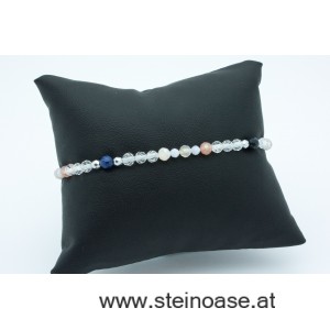 Armband 'Vielfalt' fein facettiert 3-4mm